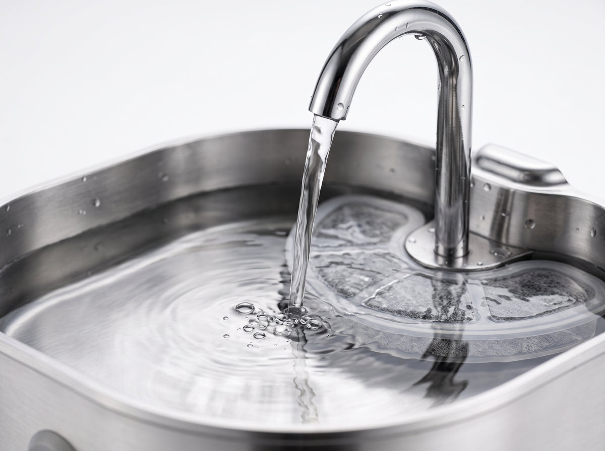 FeedMatic – Fuente de Agua Automática de Acero Inoxidable para Gatos y Perros